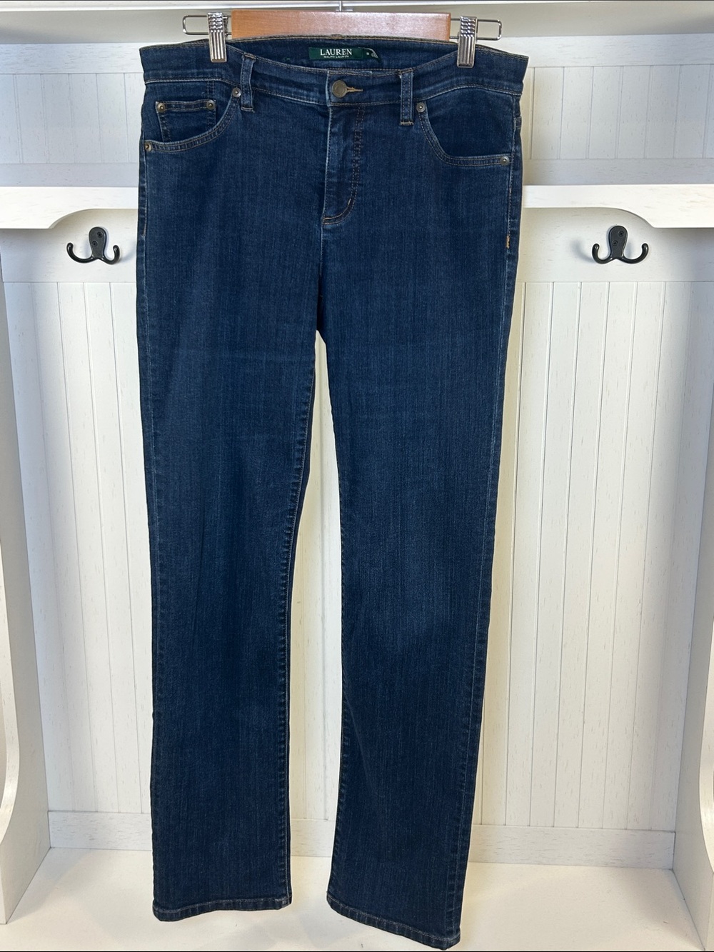 Lauren Ralph Lauren Dark Wash Straight Leg Jeans Size 8